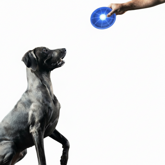 Frisbee Lumineux pour Chien – Jouez sans limites, même la nuit